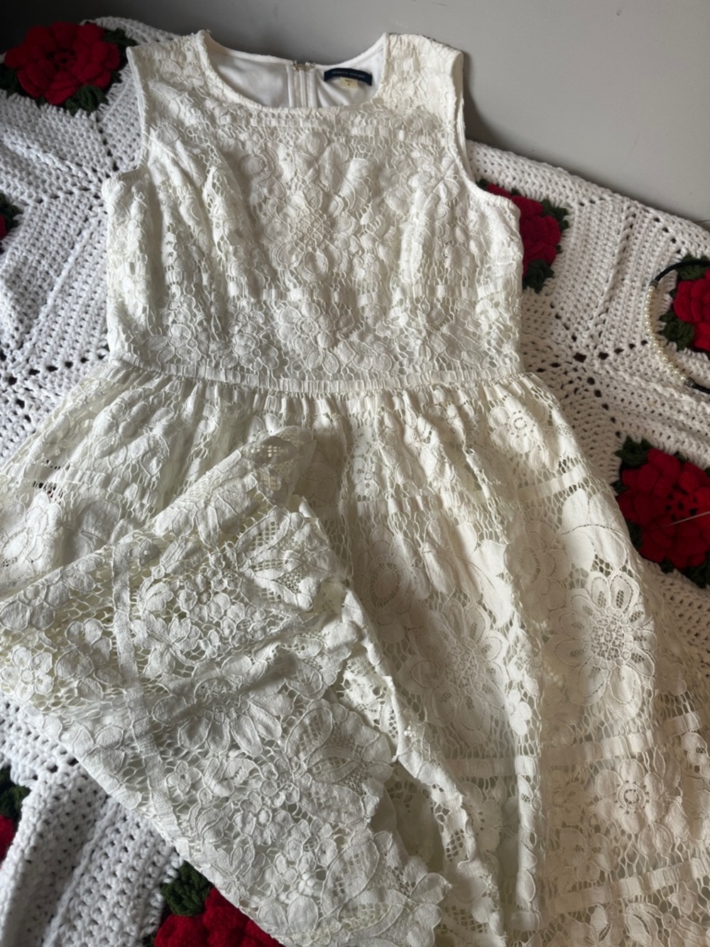 White Lace Dress 🤍 Tommy Hilfiger